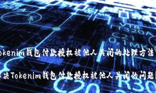 由于Tokenim钱包付款授权被他人关闭的处理方法与建议

如何解决Tokenim钱包付款授权被他人关闭的问题？